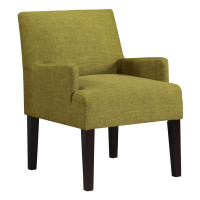 OSP Home Furnishings MST55-M17 Main Street Guest Chair in Green Fabric
